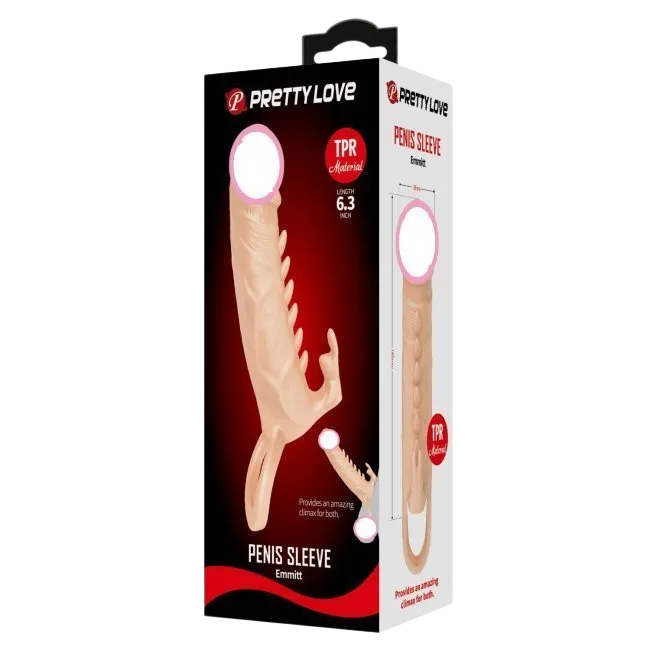 Pretty Love Emmitt Textured Condom Anti-Slip Silicone Delay