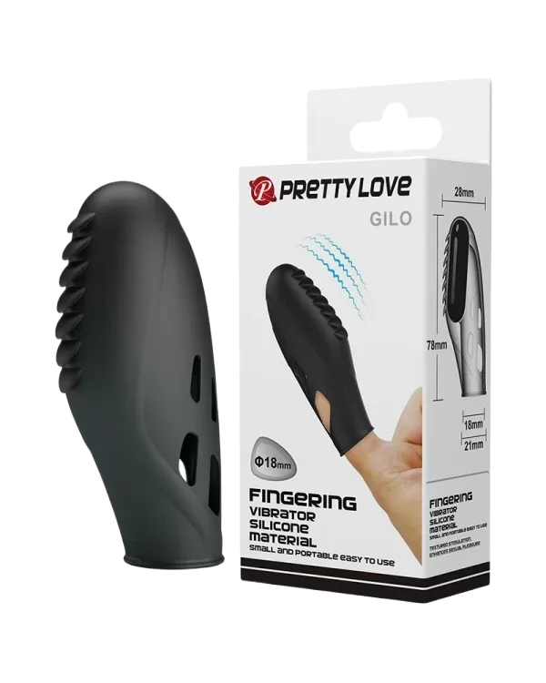 Pretty Love GILO Finger Vibrator Textured Silicone Pleasure