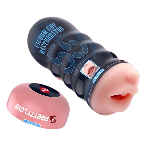 Pretty Love Handheld Mouth-Shaped Masturbation Cup Silicone