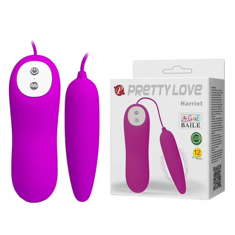 Pretty Love Harriet Soft Silicone Vibrating Egg 12 Modes