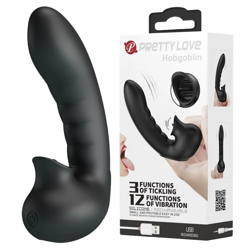 Pretty Love Hobgoblin Finger Sleeve Vibrator Licking