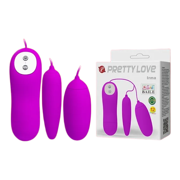 Pretty Love Irma Dual-Ended Vibrator 12 Modes Woman Couples Toy