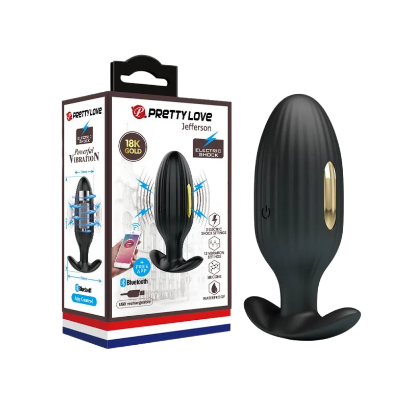 Pretty Love Jefferson 12-Speed Bluetooth Anal Vibrator – Rechargeable