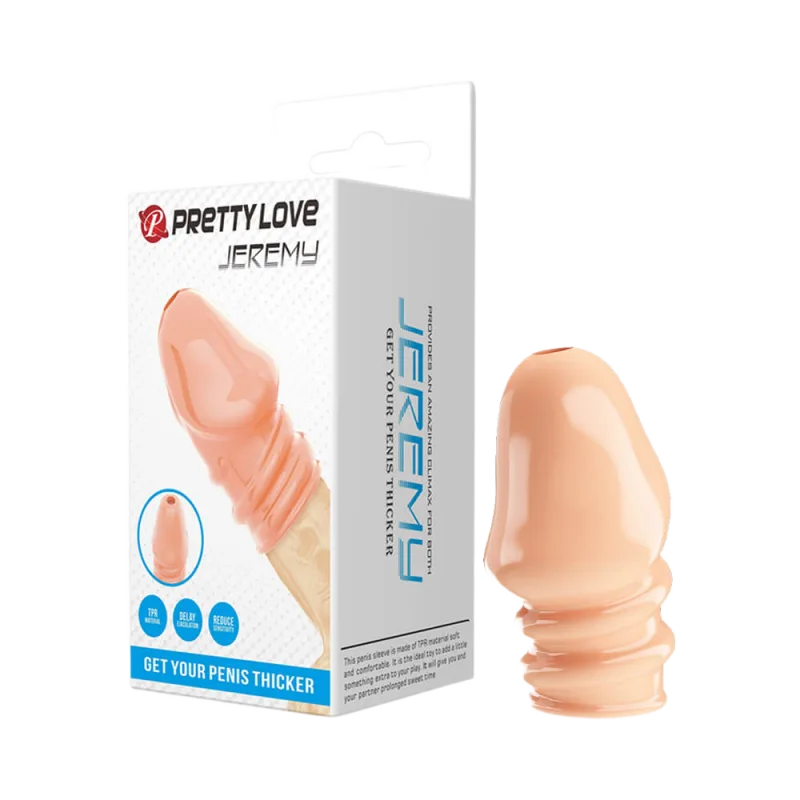 Pretty Love Jeremy Silicone Penis Enlargement Sleeve