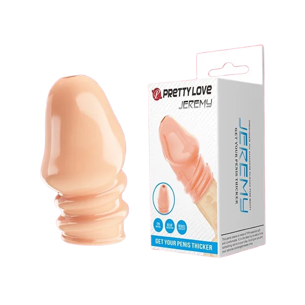 Pretty Love Jeremy Silicone TPE Cock Head Condom Extension