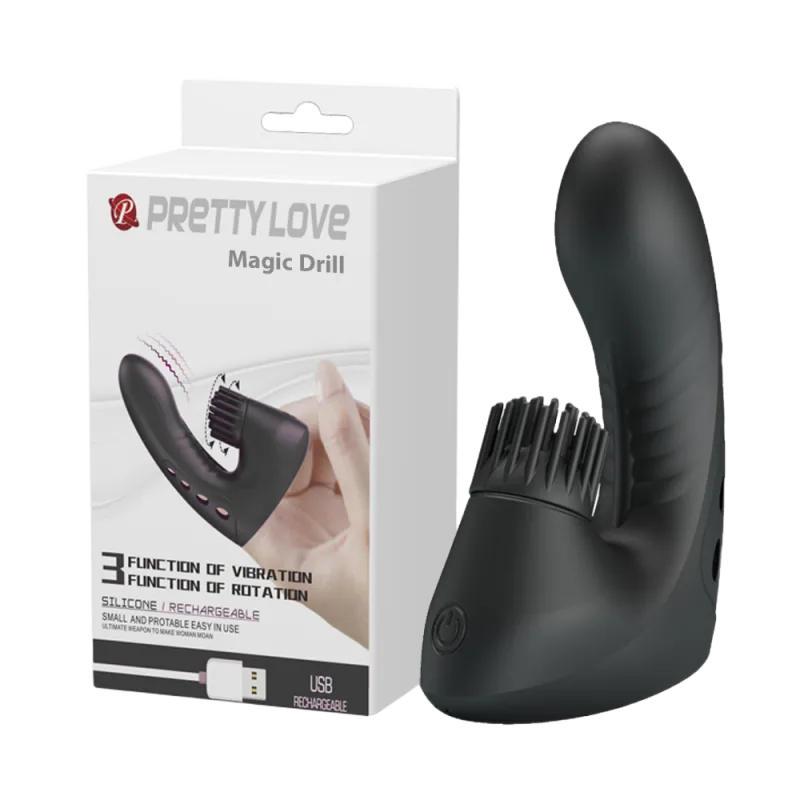 Pretty Love Magic Drill 3 Mode Rotating Rechargeable Toy