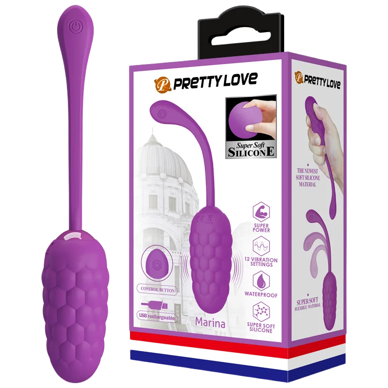 Pretty Love Marina Wireless Soft Vibrating Egg 12 Modes