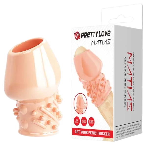 Pretty Love Matias Textured Spiral Condom Enhanced G-Spot Stimulation