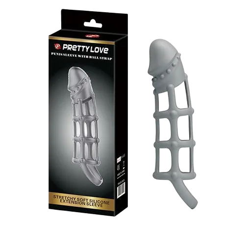 Pretty Love Mesh Strap-On Sleeve Enhance Pleasure