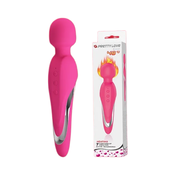 Pretty Love Michael Heated Strong Vibrating Massage Wand 48°C