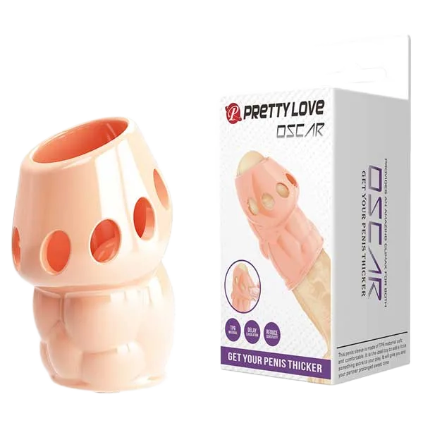 Pretty Love OZCAR Textured Penis Extender Condom