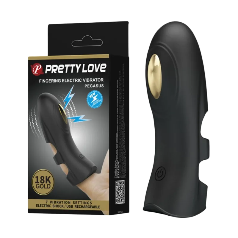 Pretty Love Pegasus 18K Gold Powerful Finger Vibrator USB Rechargeable
