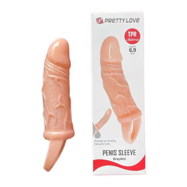 Pretty Love Realistic Textured Strap-On Dildo for Couples