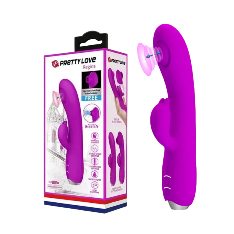 Pretty Love Regina 12-Speed Multi-Function Vibrating Dildo