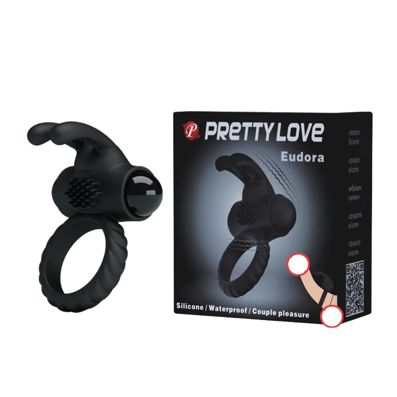 Pretty Love Ring Silicone Delay Erection Vibrating