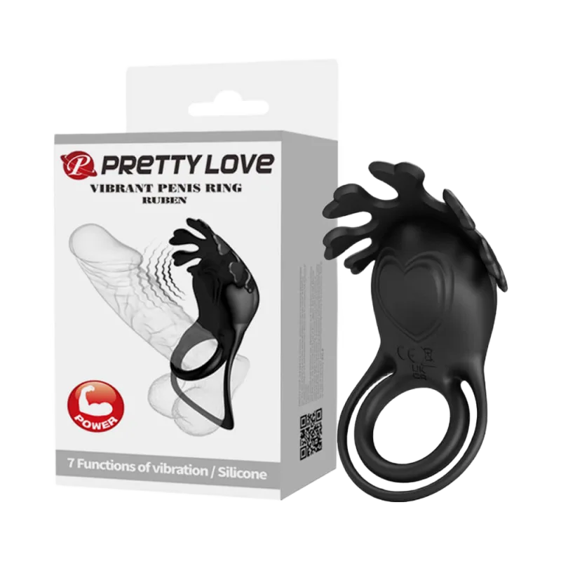 Pretty Love Ruben Adjustable Powerful Pleasure Ring Vibrator