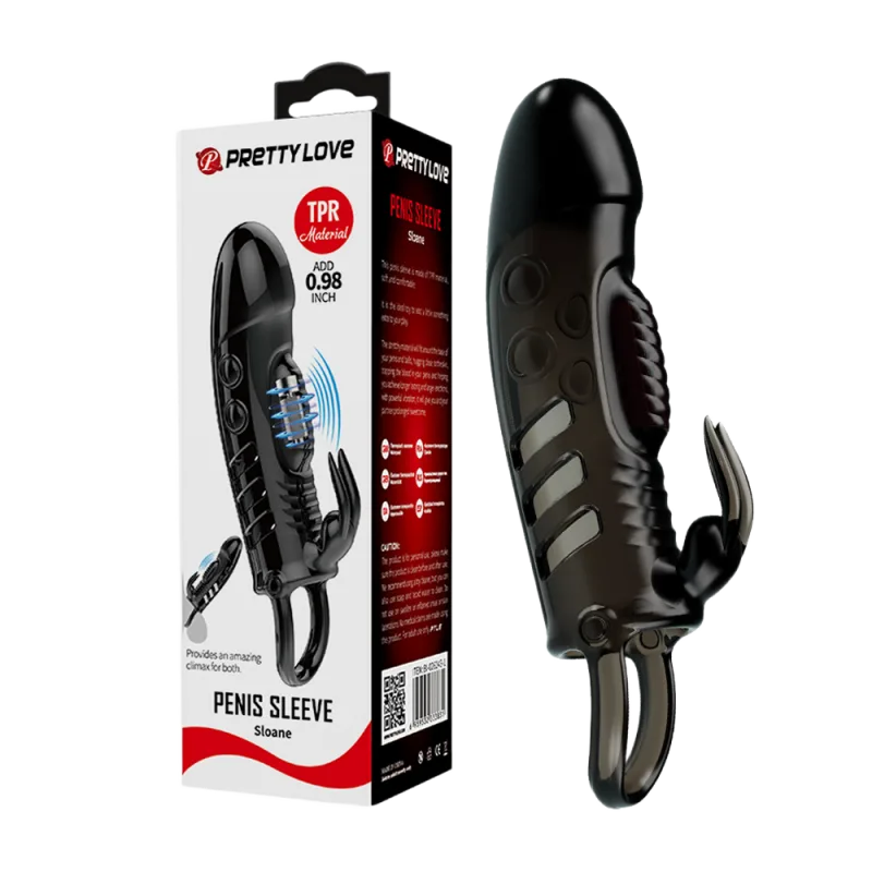 Pretty Love Sloane Vibrating Strap-On Condom Enhancer Boost