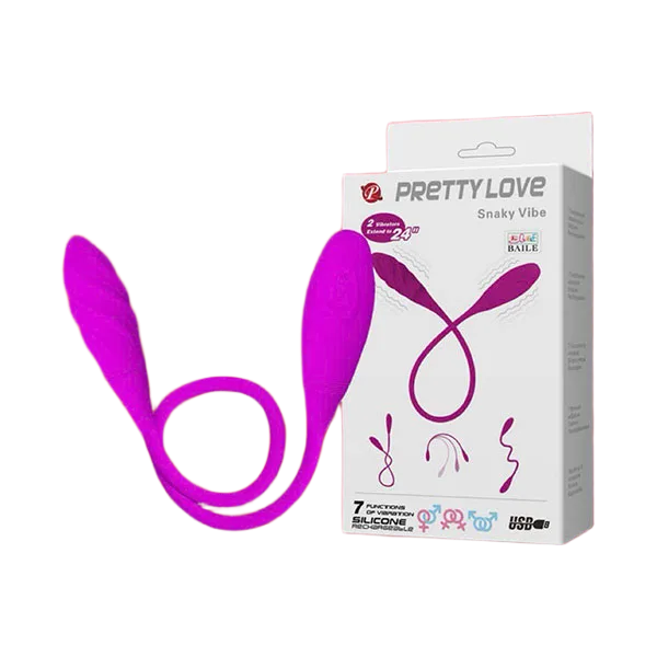 Pretty Love Snaky Vibe Dual Head Rechargeable Egg