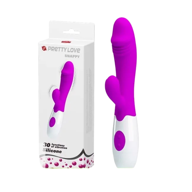 Pretty Love Snappy Purple 30 Mode Silicone Vibrating Dildo