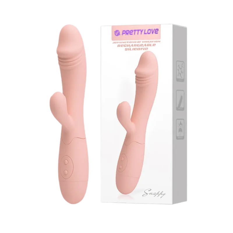Pretty Love Snappy Rechargeable Vibrating Realistic Dildo for Women