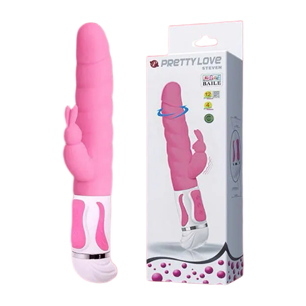 Pretty Love Steven Pink Rabbit Vibrating Dildo Toy