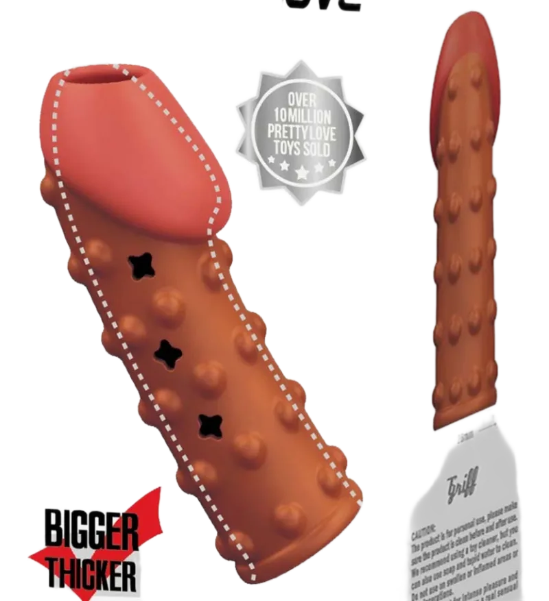 Pretty Love Thicker Silicone Penis Sleeve Enhancer