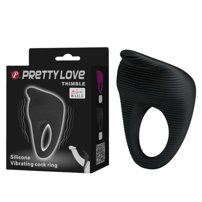 Pretty Love Thimble Strong Vibration Ring Couples Pleasure Toy