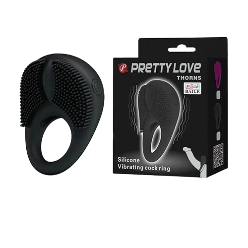 Pretty Love Thorns Anti-Ejaculation Vibrating Cock Ring