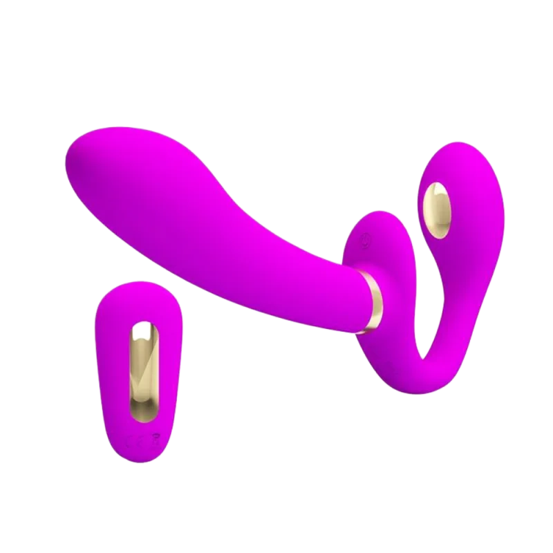 Pretty Love Thunderbird Dual-Ended Vibrating Electric Shock Dildo