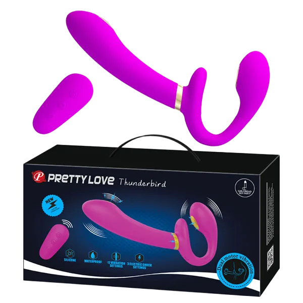 Pretty Love Thunderbird Dual-Head Electro Vibrator