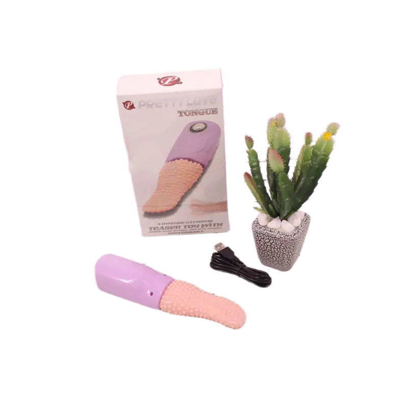 Pretty Love Tongue Vibrating Licking Stimulator Female Pleasure