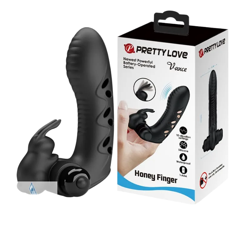 Pretty Love Vance Finger Sleeve 10 Vibration Modes G-Spot Stimulator