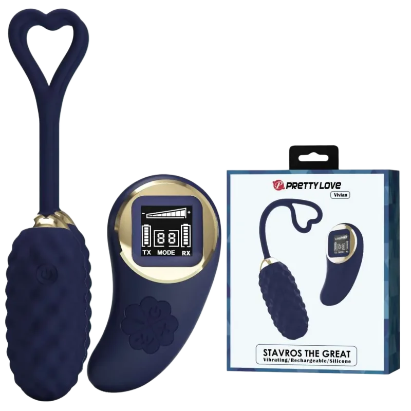 Pretty Love Vivian Remote 10-Speed Silicone Vibrator Egg
