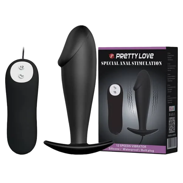 PrettyLove 2in1 G-Spot Anal Vibrator 12 Modes AAA Battery