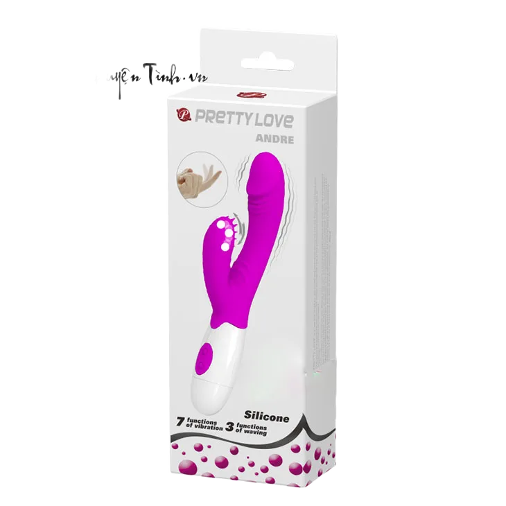 Prettylove Andre Licking Vibrator 3 Wave 7 Vibration Modes
