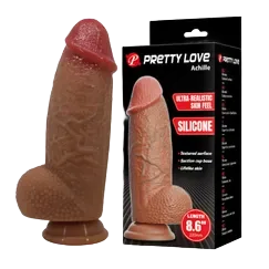 Prettylove Archille 22cm Giant Silicone Dildo Strong Suction