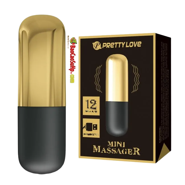 Prettylove BI-014501J ZOZ Gold USB Bullet Egg Vibrator