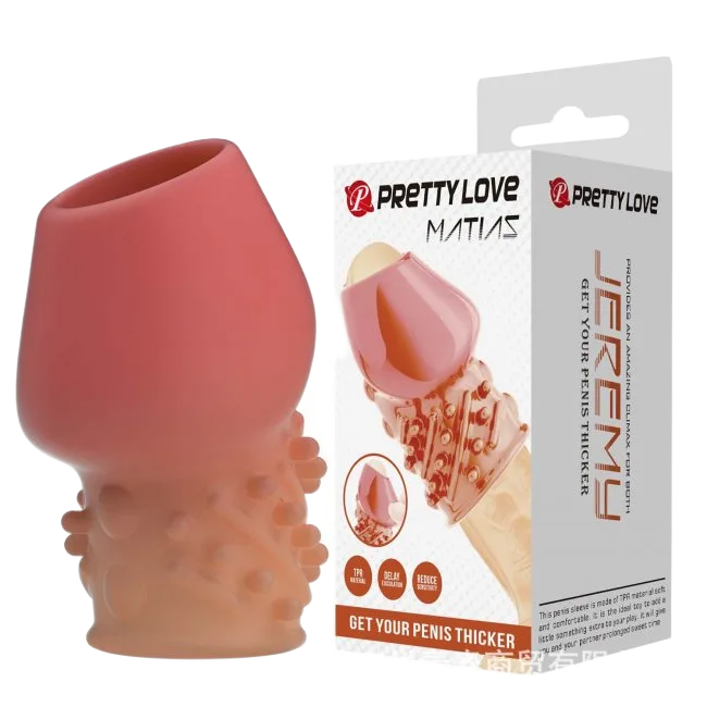Prettylove BI-026248-2 Open Tip 3D Ribbed Beaded Condom
