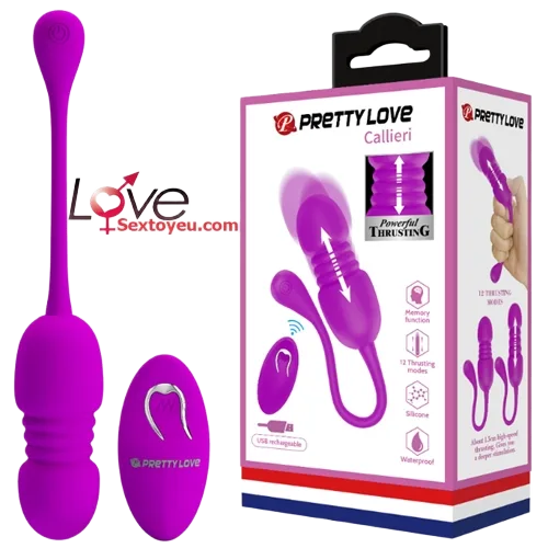 Prettylove Callieri Remote Control Thrusting Vibrator