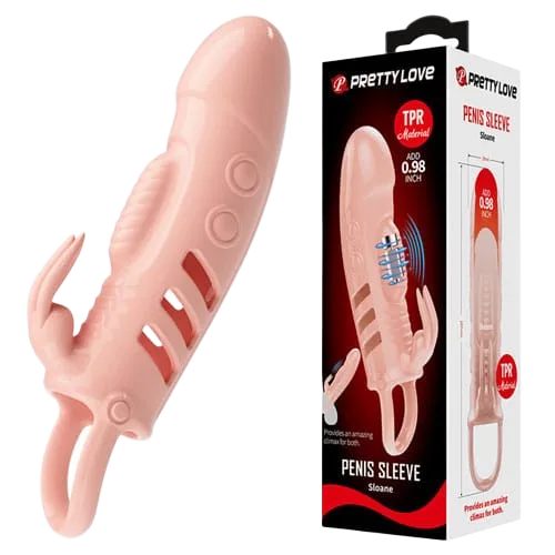 PrettyLove Cecelia Vibrating Rabbit Cock Ring With Strap