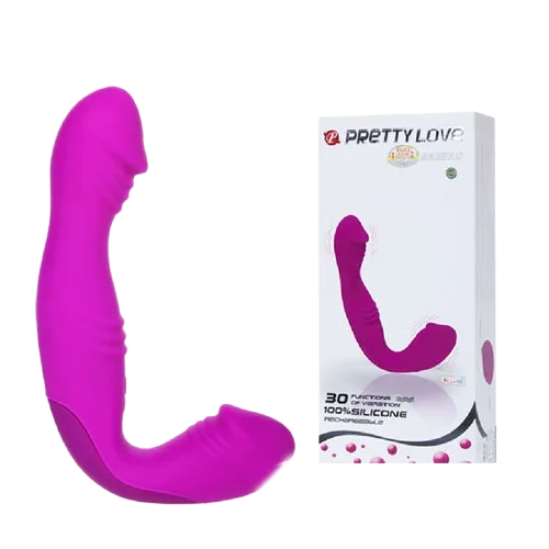 Prettylove Dual End 30 Vibration Modes Soft Silicone Dildo