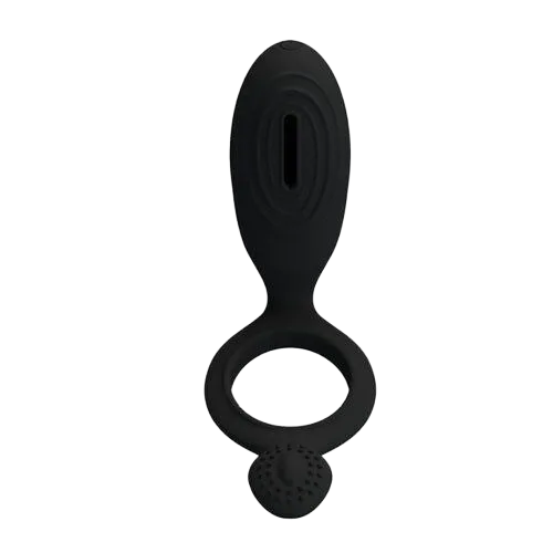 Prettylove Ethel Vibrating Silicone Penis Ring Delay Enhance