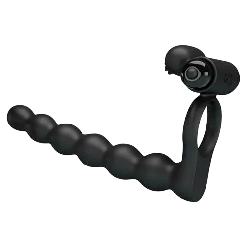 Prettylove Hercules Penis III 3-in-1 Silicone Anal Stimulator Ring