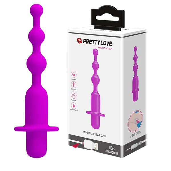 Prettylove Hermosa 12-Speed USB Rechargeable Anal Vibrating Plug