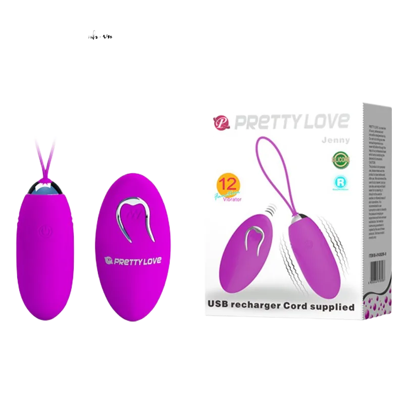 PrettyLove Jenny Rotating Egg Vibrator 12 Modes Waterproof