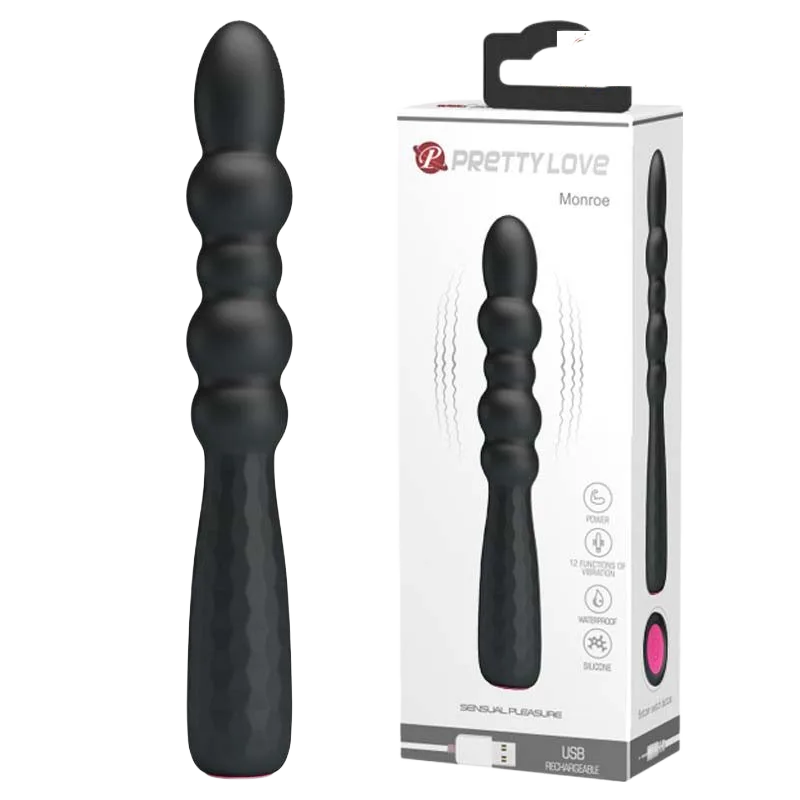 Prettylove Monroe Anal & Vaginal 12 Speed Flexible Vibrator