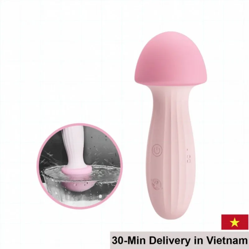 Prettylove Mushroom 12-Speed Soft Silicone Vibrating Massager