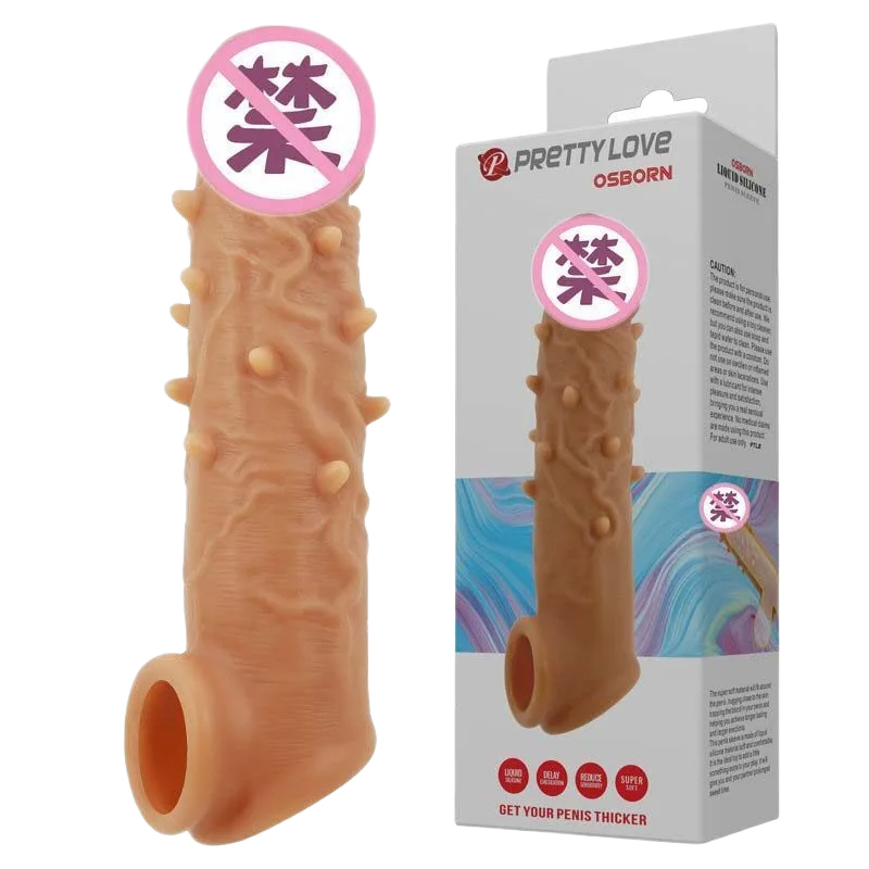 Prettylove OSBORN Durable Textured Penis Extender with Adjustable Strap