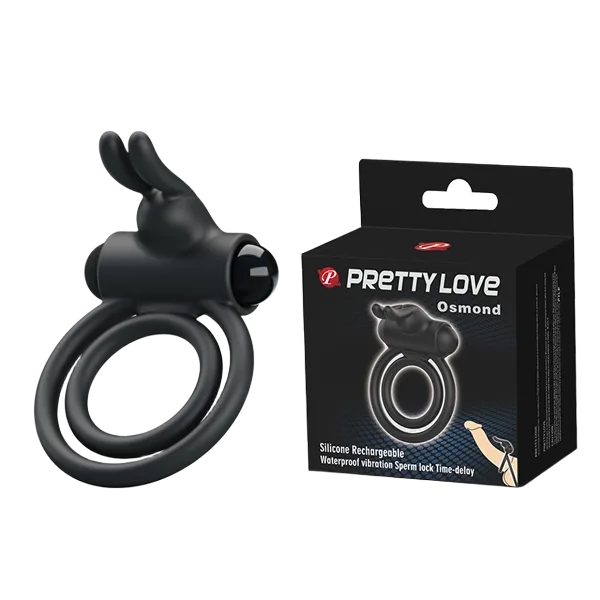 Prettylove Osmond Dual Strap Vibrating Ring - Comfortable Fit
