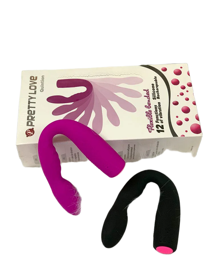 Prettylove Quintion MS20U U-Shaped Dual Vibe Silicone Massager